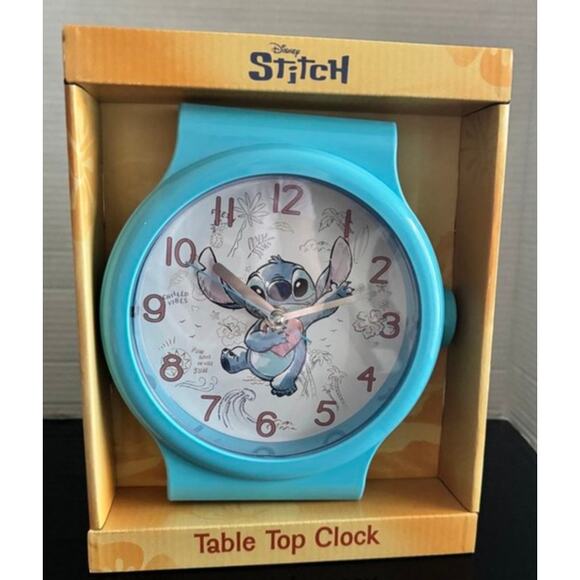 “Bring Stitch to Your Desk – Disney Table Top Clock with Chilled Vibes!” - Picture 3 of 6